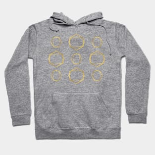 Geometric hexagon gold Hoodie